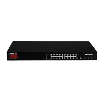 EDIMAX GS-5216PLC – 18-Port Surveillance Long Range Gigabit PoE+ Web Smart Switch