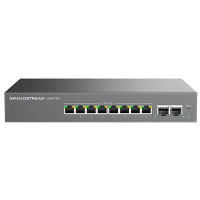 Grandstream GWN7721P - GWN7721P Layer 2-Lite Managed Multi-Gig Switch- 8 x 2.5 GigE- 2 x 10G SFP+  Hardware