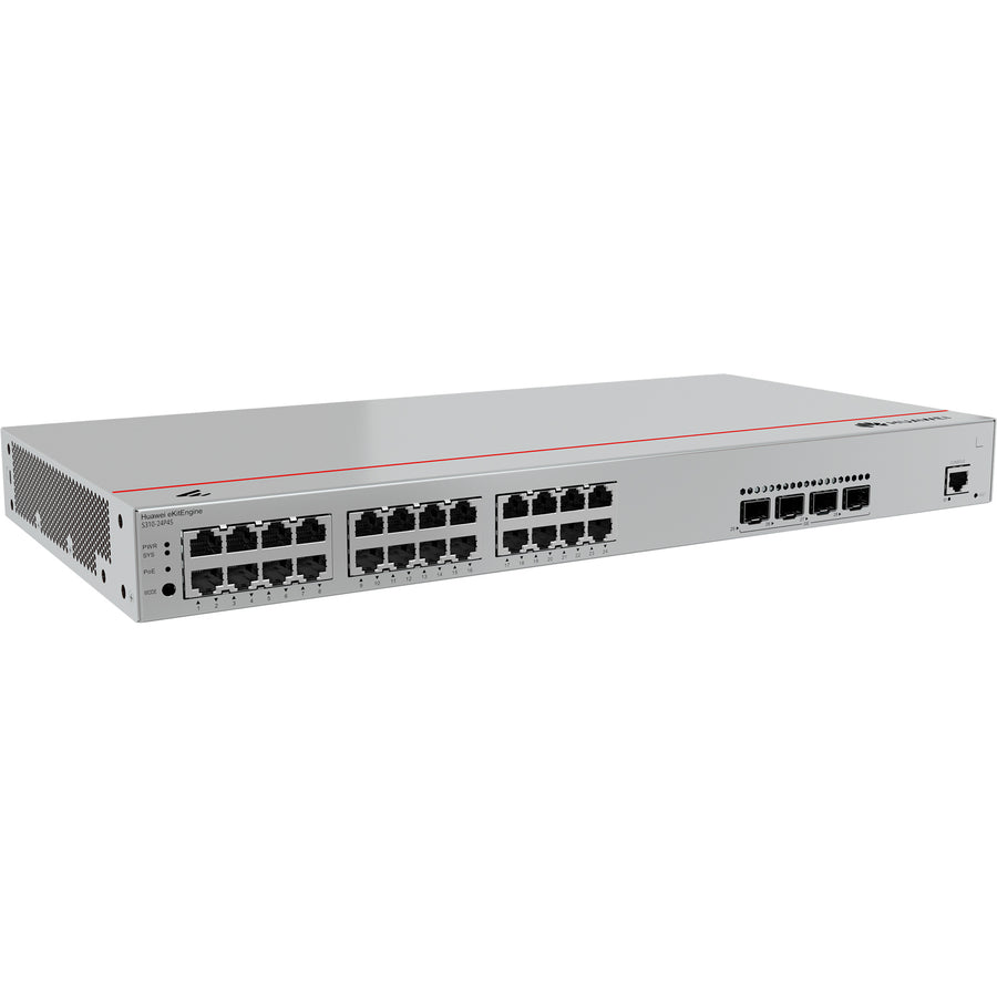HUAWEI EKIT 98012201 - S310-24P4S (24*10/100/1000BASE-T ports 4*GE SFP ports PoE+ AC power)