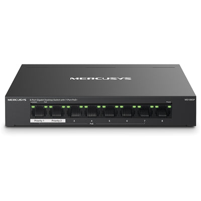TP-Link MS108GP - Mercusys MS108GP 8 Port Gigabit Switch Steel Case 7x PoE+