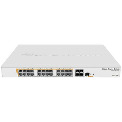 CRS328-24P-4S+RM - MikroTik CRS328-24P-4S+RM 24 Port Gigabit 802.3af + Passive PoE Switch