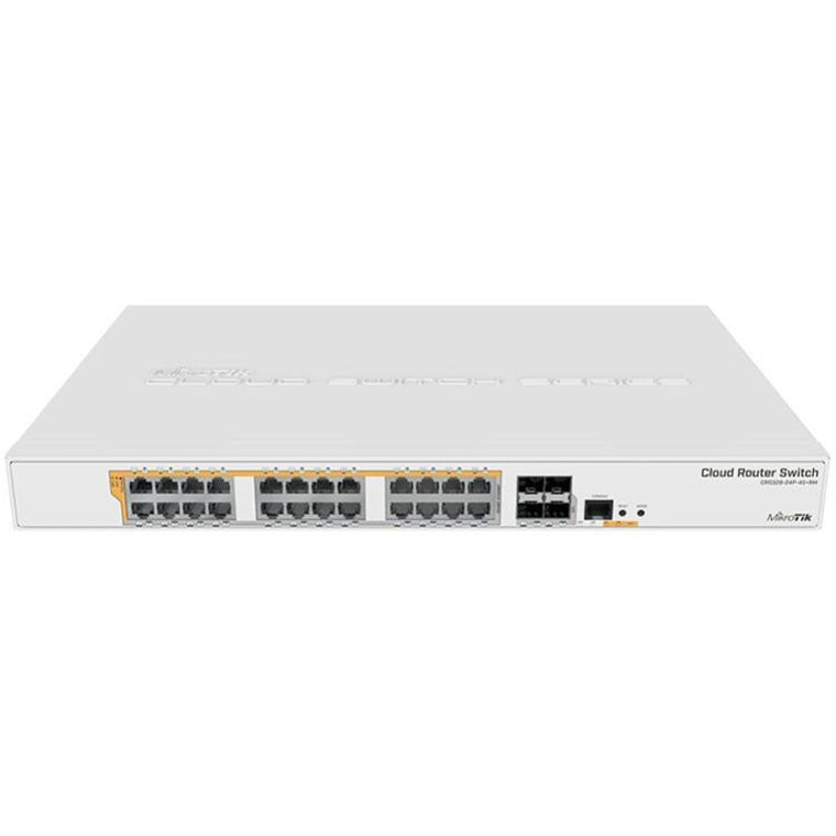 CRS328-24P-4S+RM - MikroTik CRS328-24P-4S+RM 24 Port Gigabit 802.3af + Passive PoE Switch