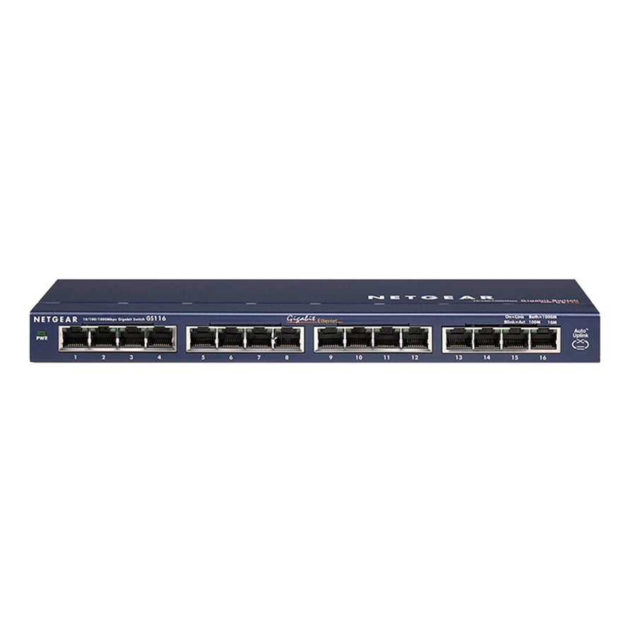 NETGEAR GS116 16-Port Gigabit Unmanaged Switch - 1GbE x16
