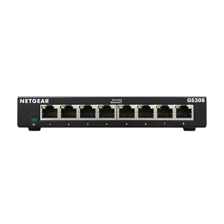 NETGEAR GS308 8-Port Gigabit Unmanaged Switch - 1GbE x8