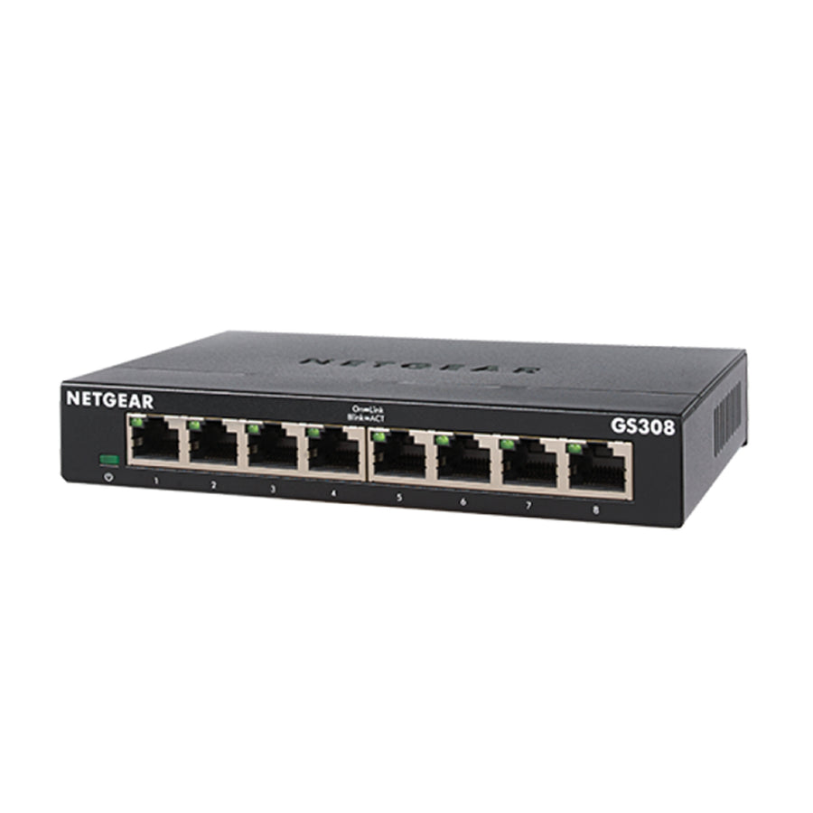 NETGEAR GS308 8-Port Gigabit Unmanaged Switch - 1GbE x8
