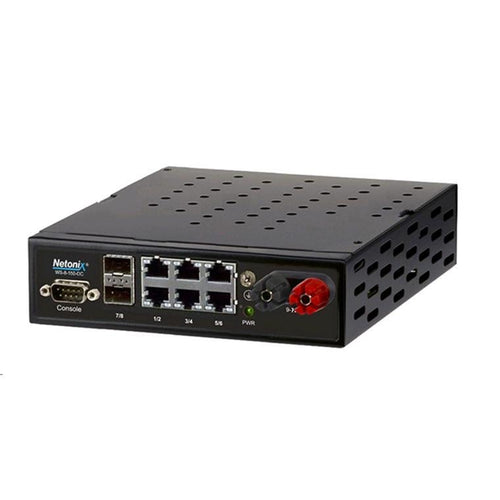 WS-8-150-DC - Netonix 6 Port + 2 SFP DC Power Managed PoE Switch