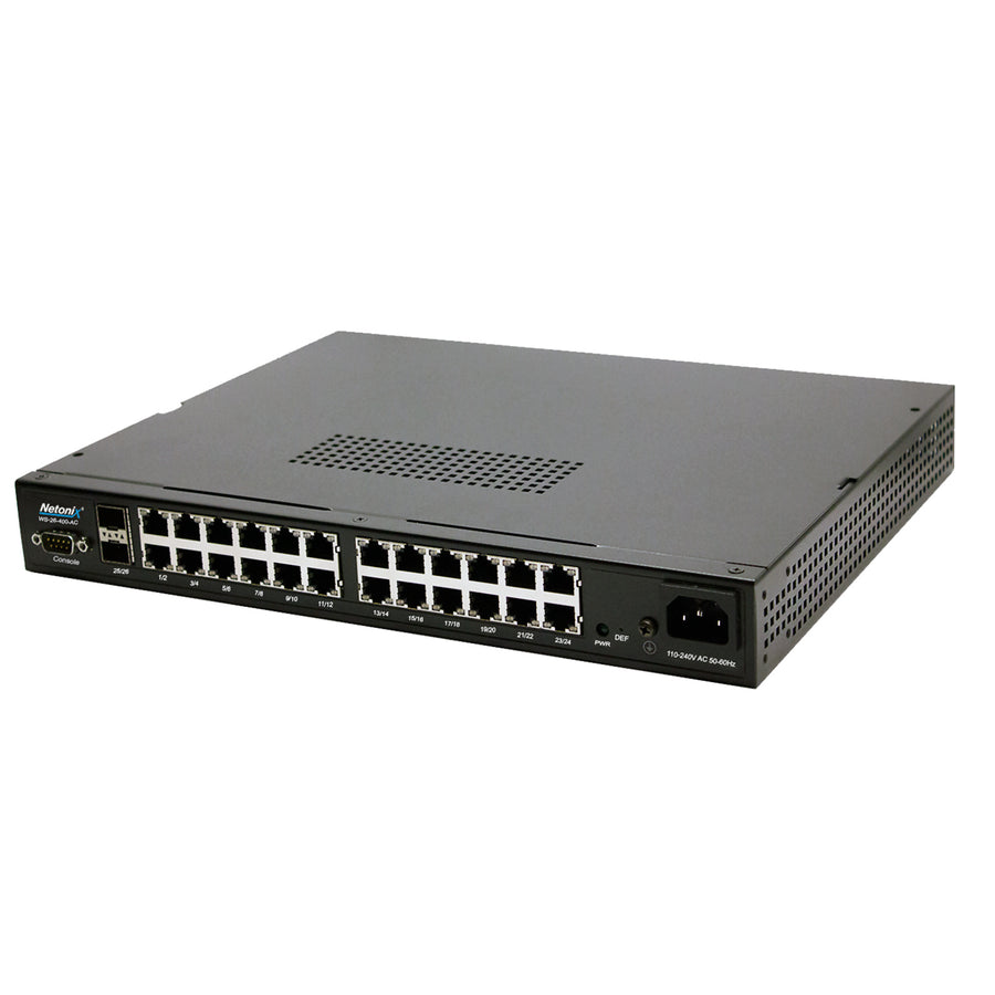 WS-26-400-AC - Netonix 24 Port Manged POE Switch + 2 SFP Uplink Ports