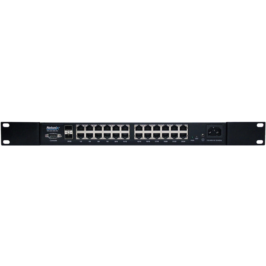 WS-26-400-AC - Netonix 24 Port Manged POE Switch + 2 SFP Uplink Ports
