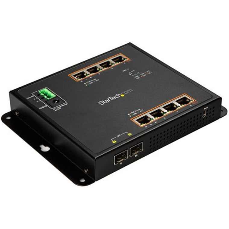 GbE Switch - 8-Port PoE+ plus 2 SFP Pts