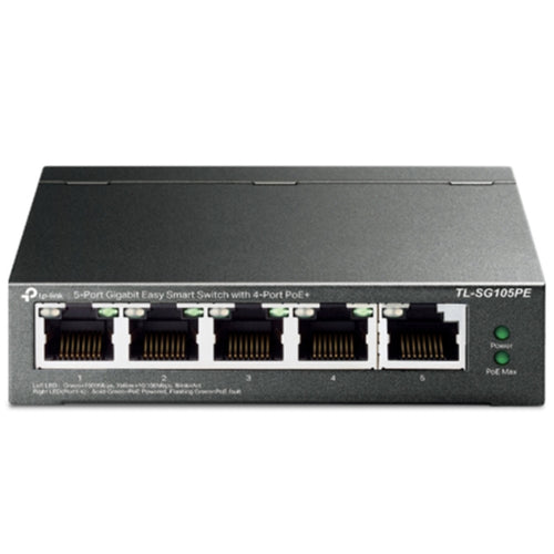 TP-Link TL-SG105PE 5-Port Gigabit Easy Smart Switch with 4-Port PoE+ (Max 65W)