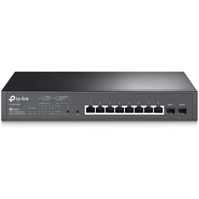TP-LINK TL-SG2210MP, JetStream 10-Port Gigabit Smart Switch with 8-Port PoE+ w/ Omada SDN Supported, 150w