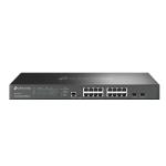 TP-Link TL-SG3218XP-M2 - TP LINK JetStream 16-Port 2.5GBASE-T and 2-Port 10GE SFP+ L2+ Managed Switch with 8-Port PoE+ by Omada SDN