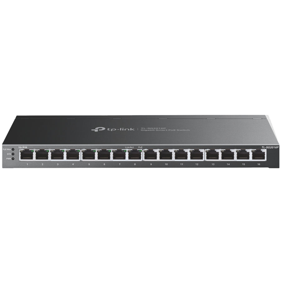 TP-Link TP LINK JetStream 16-Port Gigabit Smart Switch with 8-Port PoE+