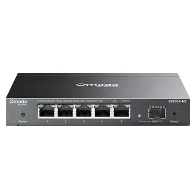 TP-Link TP Link ES206X-M2 Omada 5-Port 2.5GBASE-T Easy Managed Switch with 1 10GE SFP+ Slot