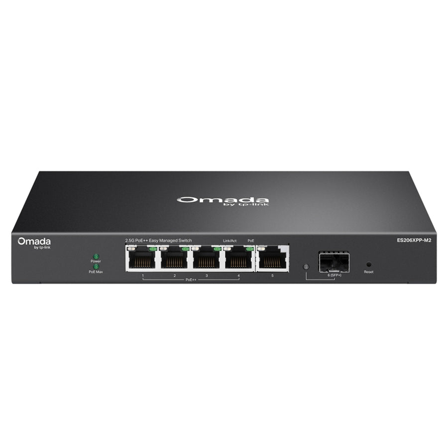 ES206XPP-M2 - Omada ES206XPP-M2 5-Port 2.5GBASE-T and 1-Port 10GE SFP+ Easy Managed Switch with 4-Port PoE++