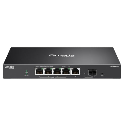 ES206XPP-M2 - Omada ES206XPP-M2 5-Port 2.5GBASE-T and 1-Port 10GE SFP+ Easy Managed Switch with 4-Port PoE++