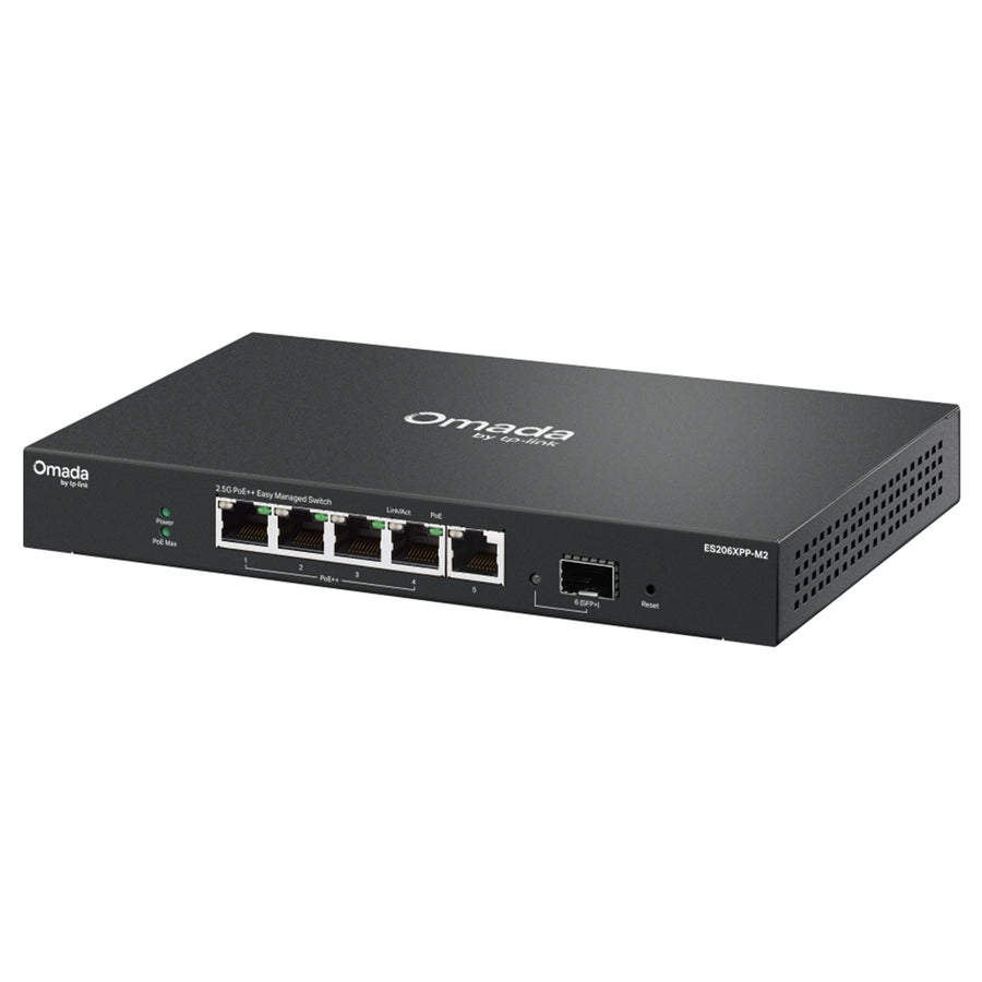 ES206XPP-M2 - Omada ES206XPP-M2 5-Port 2.5GBASE-T and 1-Port 10GE SFP+ Easy Managed Switch with 4-Port PoE++