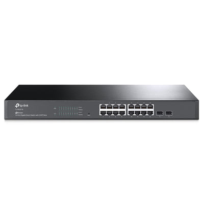TP-Link TP LINK JetStream 16-Port Gigabit Smart Switch with 2 Gigabit SFP Slots