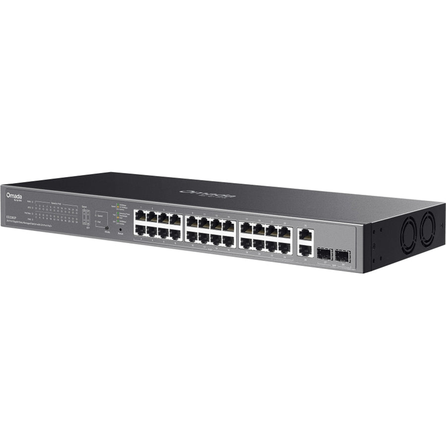 TP-Link Omada ES228GP 28-Port Gigabit Easy Managed PoE Switch (250W) - SFP x2, 1GbE PoE+ x26