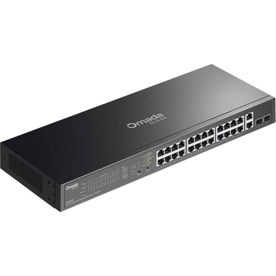 TP-Link Omada ES228GP 28-Port Gigabit Easy Managed PoE Switch (250W) - SFP x2, 1GbE PoE+ x26
