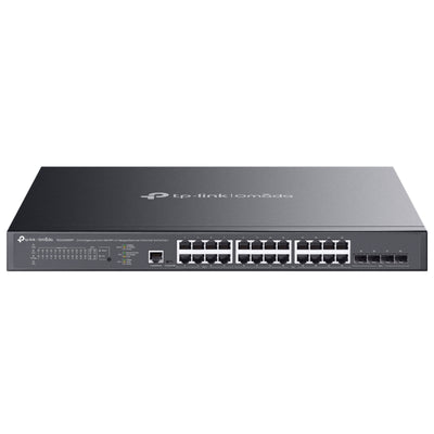 TP-Link TP LINK Omada 24-Port Gigabit and 4-Port 10GE SFP+ L2+ Managed Switch with 16-Port PoE+ & 8-Port PoE++