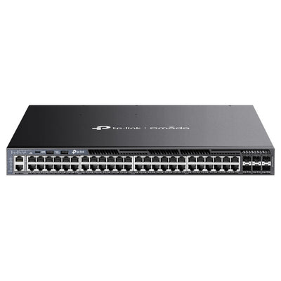 TP-Link SG6654XHP, Omada 48-Port Gigabit Stackable L3 Managed PoE+ Switch with 6 10G Slots