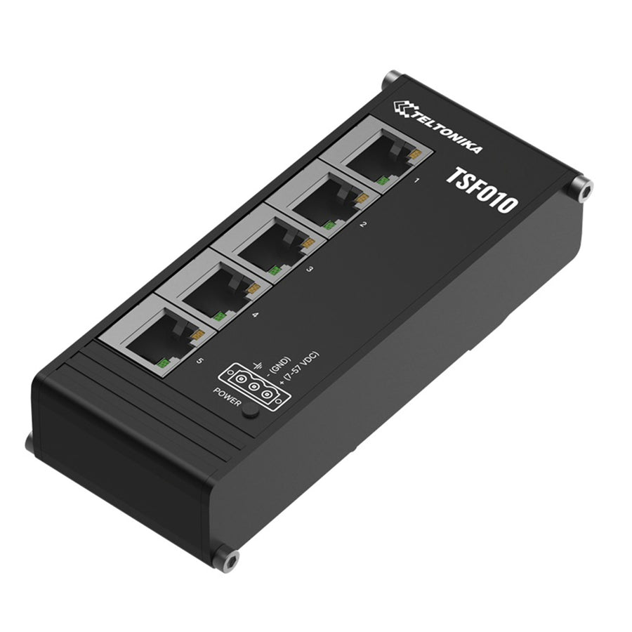 TSF010 - Teltonika TSF010 Flat Industrial 5 Port 10/100 Mbps Switch