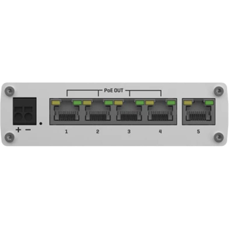 Teltonika TSW101 Unmanaged Industrial Ethernet PoE+ Switch(60W) GbE x 5 / PoE+ x 4