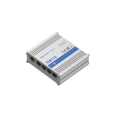 TSW110 - Teltonika Unmanaged Industrial 5 Port Gigabit Ethernet Switch