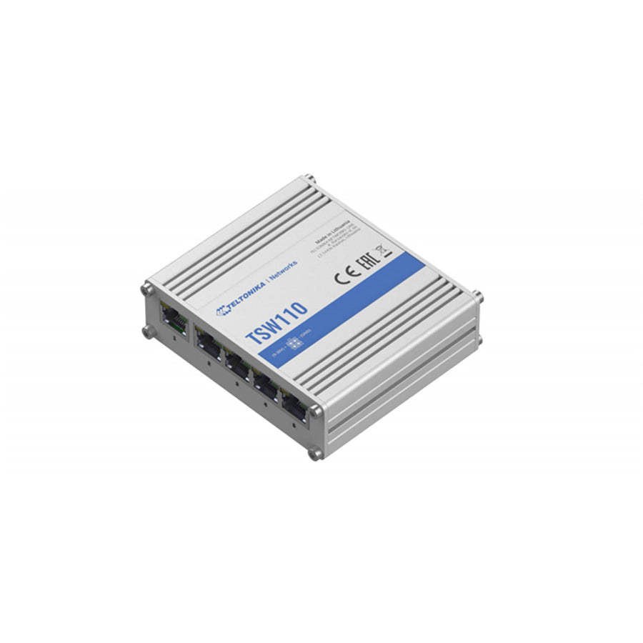 TSW110 - Teltonika Unmanaged Industrial 5 Port Gigabit Ethernet Switch