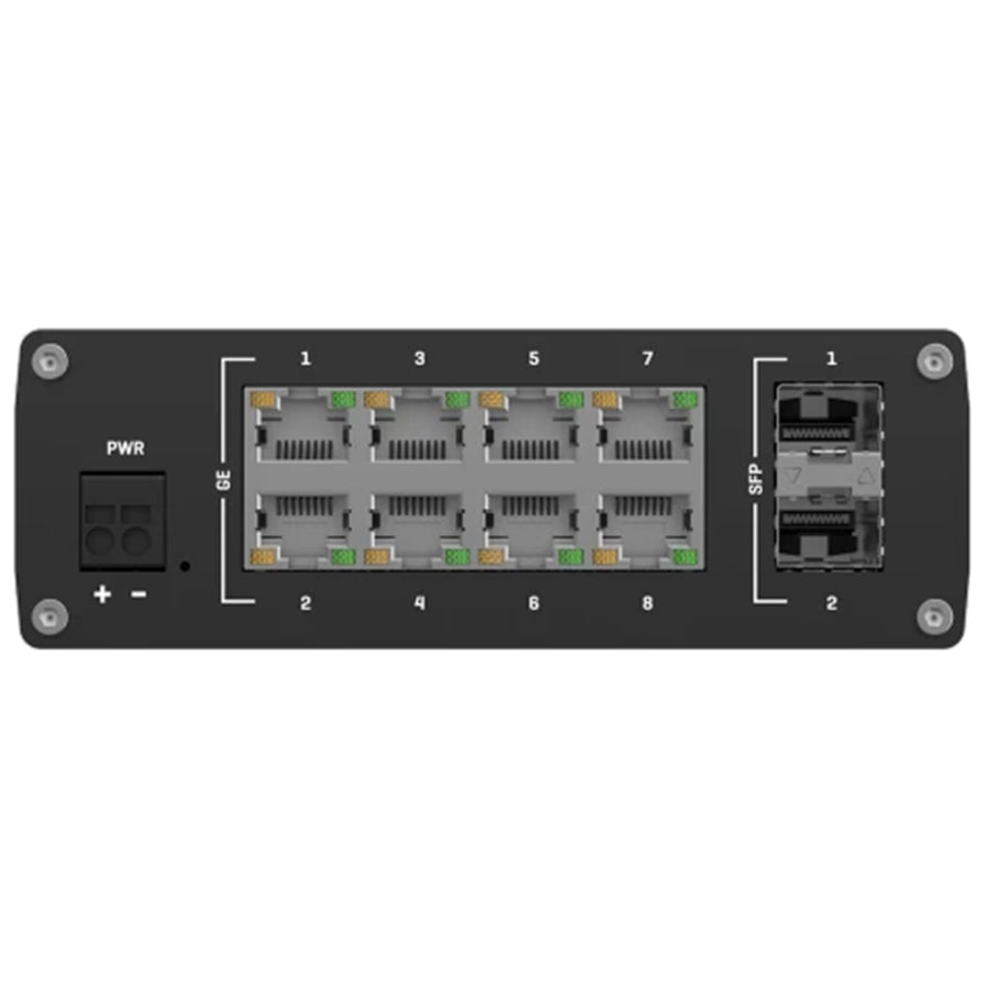 Teltonika TSW210 Unmanaged Industrial Ethernet Switch GbE x 8 / SFP x 2