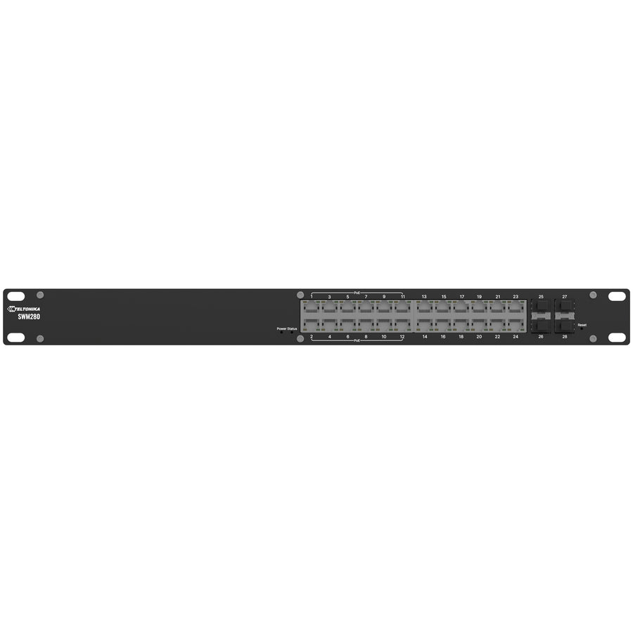 SWM280 - Teltonika SWM280 24 Port Managed Gigabit Half PoE Ethernet Switch