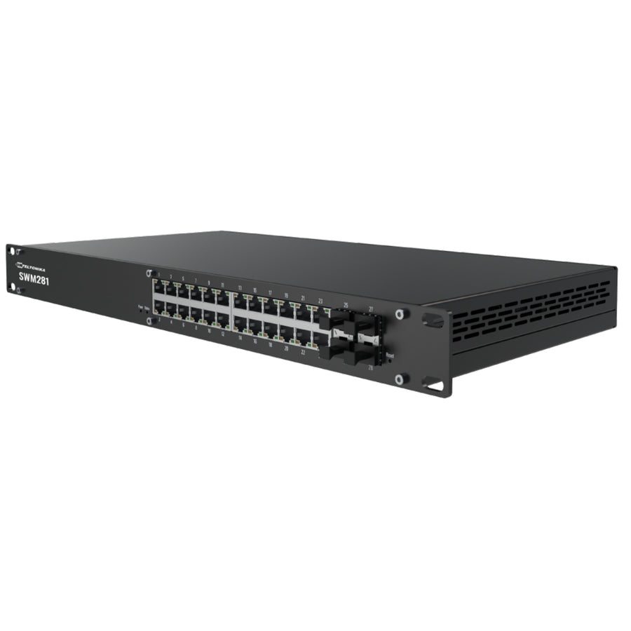 SWM281 - Teltonika SWM281 24 Port Managed Gigabit Non-PoE Ethernet Switch