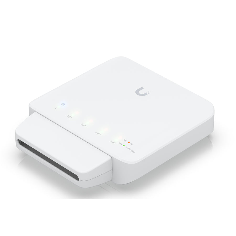 Ubiquiti Unifi USW-Flex 5-Port Gigabit L2 Managed PoE-Passthrough PoE Switch (46W) - 1GbE PoE+ x4 (No PSU included)