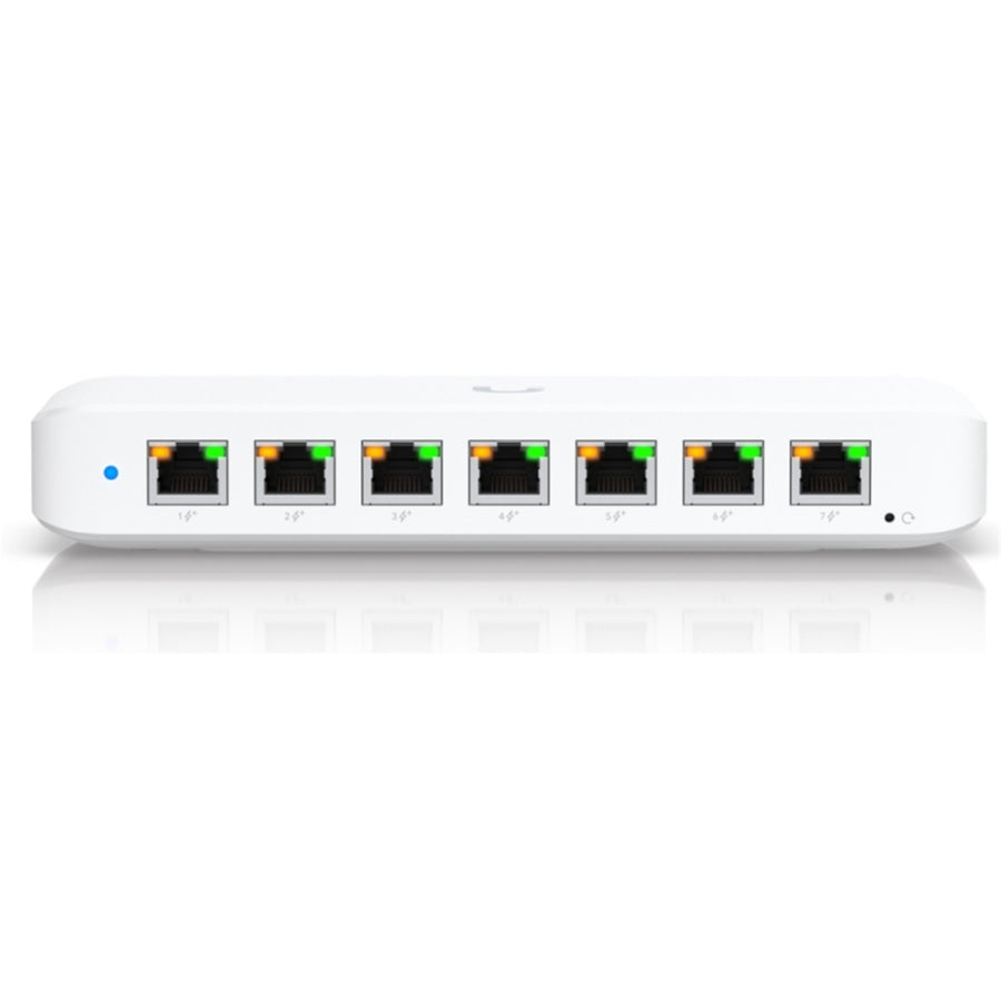 Ubiquiti Unifi USW-Ultra 7-Port Gigabit L2 Managed PoE-Passthrough PoE Switch (42W) - 1GbE PoE+ x7 (No PSU included)
