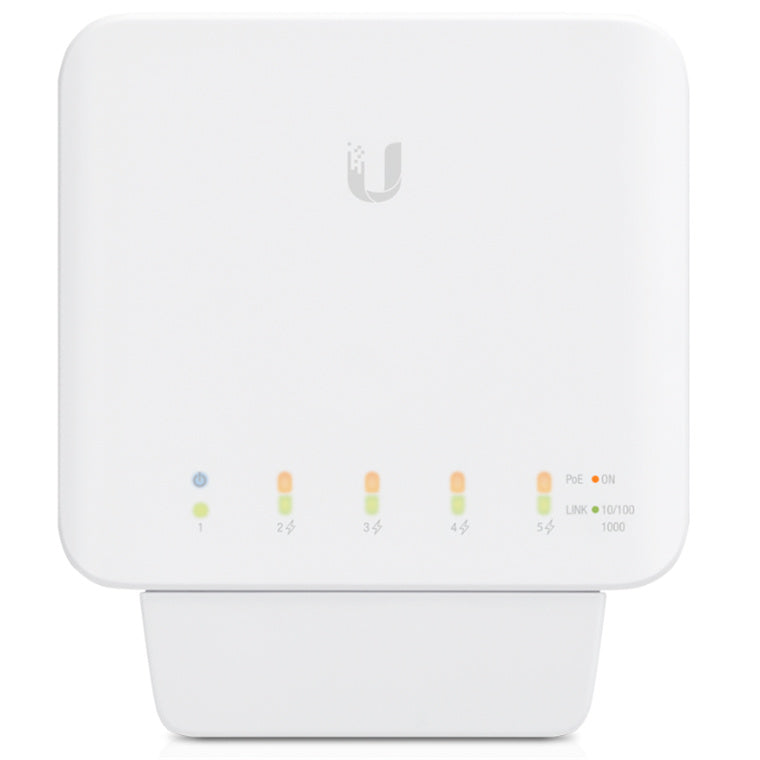 Ubiquiti Unifi USW-Flex-3 Indoor/Outdoor 5-Port Layer 2 Gigabit Switch with PoE Support - 3 Pack Operating Temperature -40 to 65°C