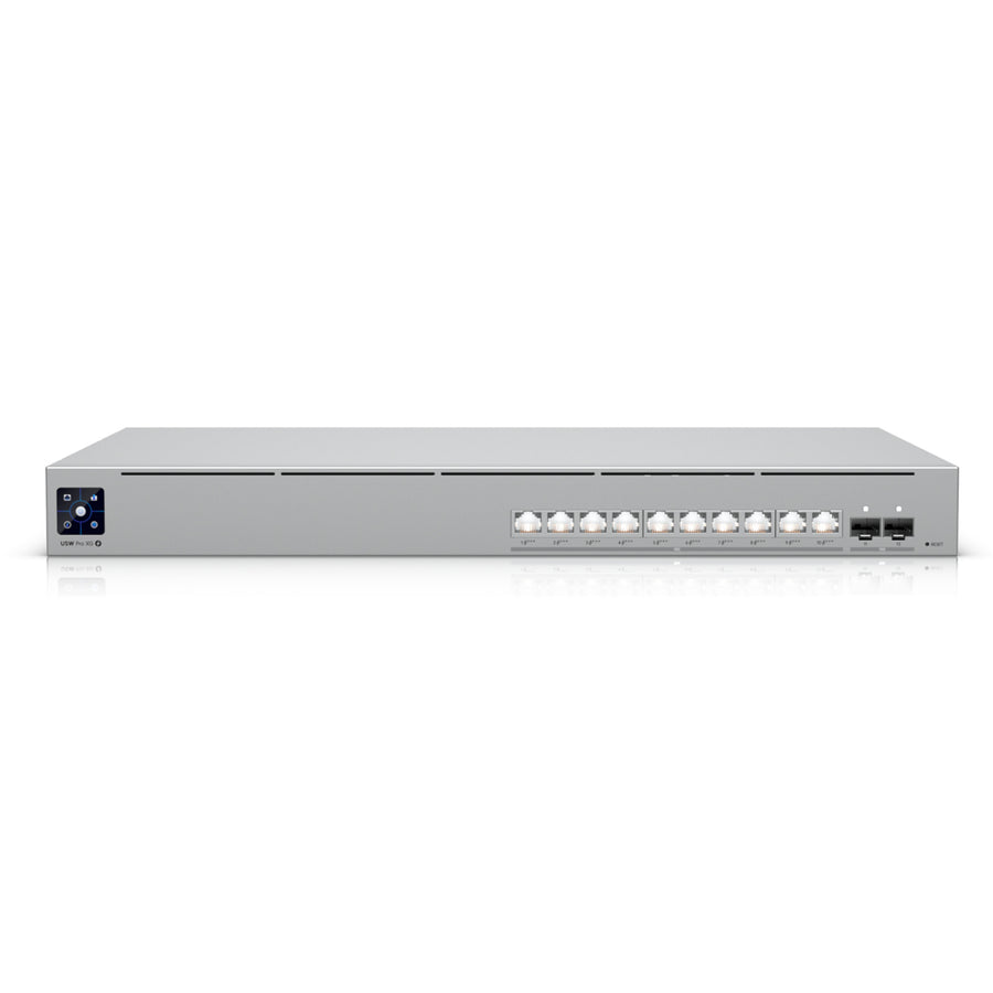 Ubiquiti Unifi USW-Pro-XG-10-PoE 12-Port 10G L3 Managed Etherlighting PoE Switch (400W) - SFP+ x2, 10GbE PoE+++ x10