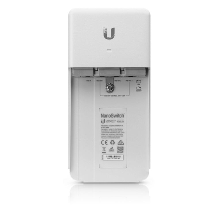 N-SW - Ubiquiti NanoSwitch Outdoor 4 Port PoE Passthrough Switch