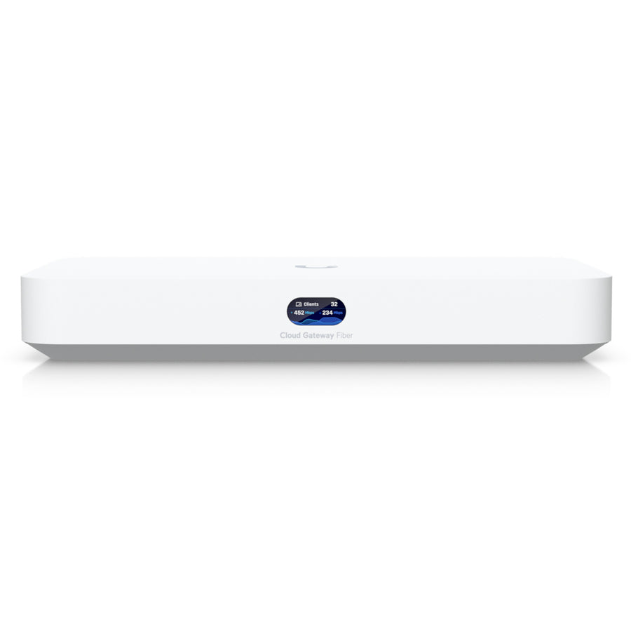 Ubiquiti UniFi Cloud Gateway Fiber 10G Router with 4-port 2.5 GbE PoE+ Switch