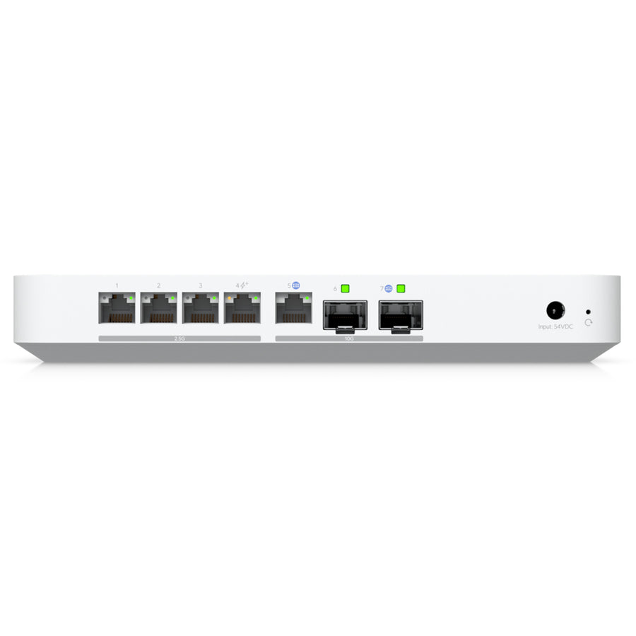 Ubiquiti UniFi Cloud Gateway Fiber 10G Router with 4-port 2.5 GbE PoE+ Switch