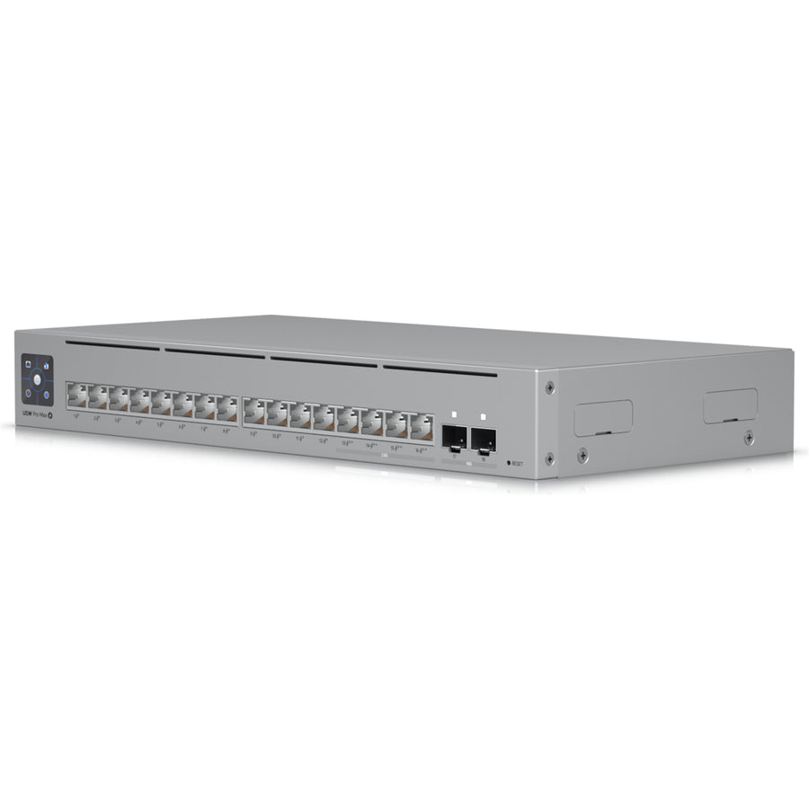 Ubiquiti USW-PRO-MAX-16-POE - UniFi 16-port Layer 3 PoE++ Switch with Etherlighting 2.5GbE