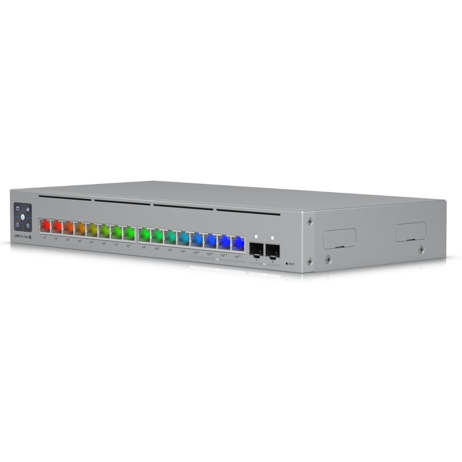 Ubiquiti USW-PRO-MAX-16-POE - UniFi 16-port Layer 3 PoE++ Switch with Etherlighting 2.5GbE