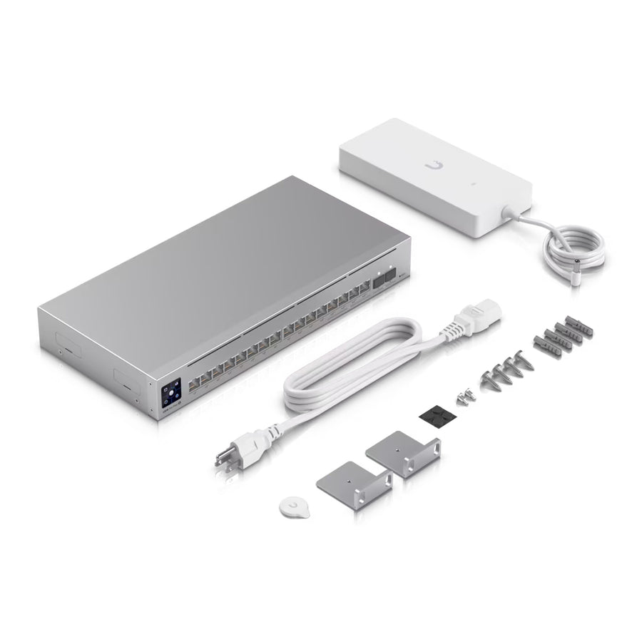 Ubiquiti USW-PRO-MAX-16-POE - UniFi 16-port Layer 3 PoE++ Switch with Etherlighting 2.5GbE