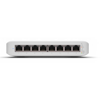 Ubiquiti USW-LITE-8-POE - 8-Port Gigabit Managed PoE Switch 4x PoE+ Ports 52W PoE Budget