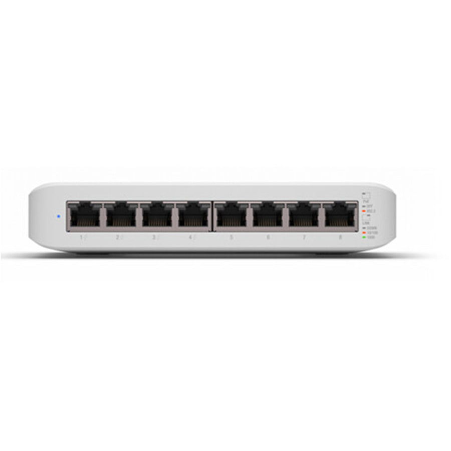 Ubiquiti USW-LITE-8-POE - 8-Port Gigabit Managed PoE Switch 4x PoE+ Ports 52W PoE Budget