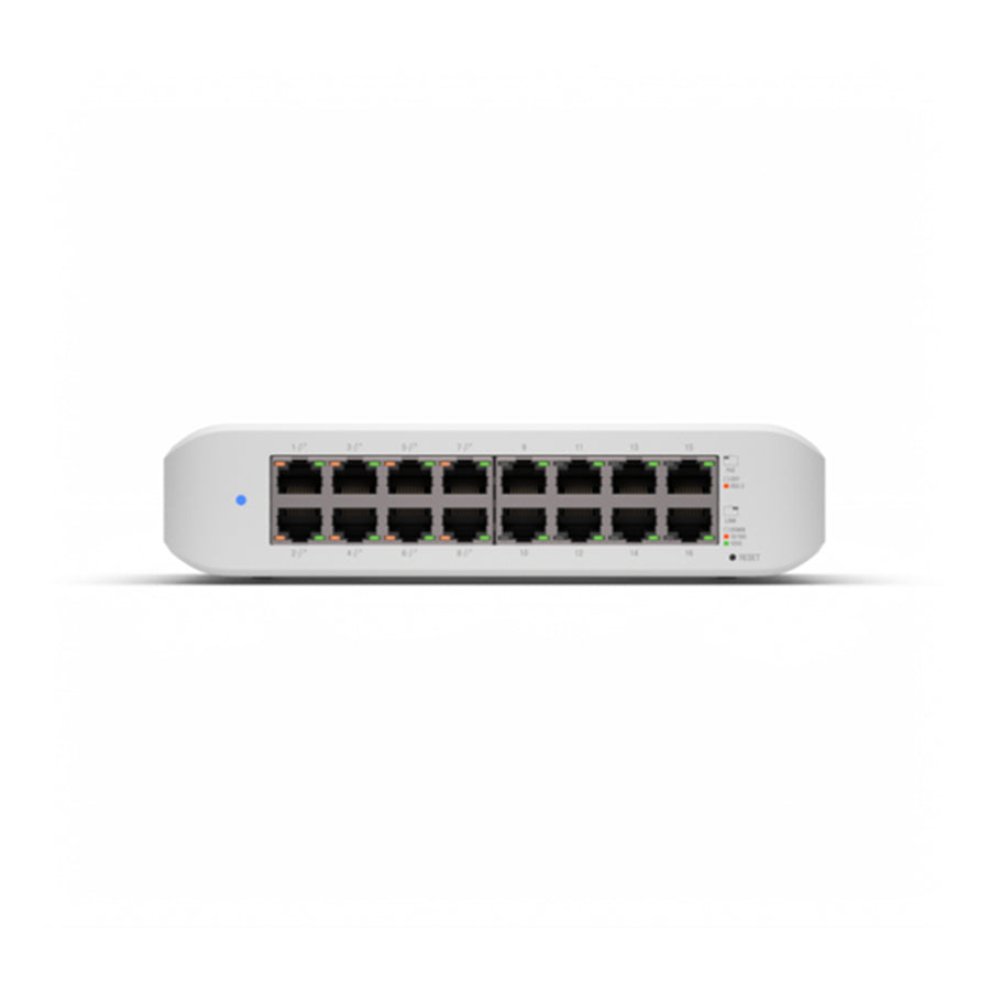USW-Lite-16-POE - Ubiquiti UniFi Desktop 16 Port Gigabit PoE Switch