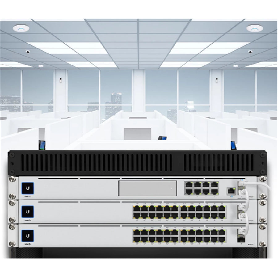 Ubiquiti UniFi USW-24-POE 26-Port Gigabit L2 Managed PoE Switch (95W) - SFP x2, 1GbE x8, 1GbE PoE+ x16