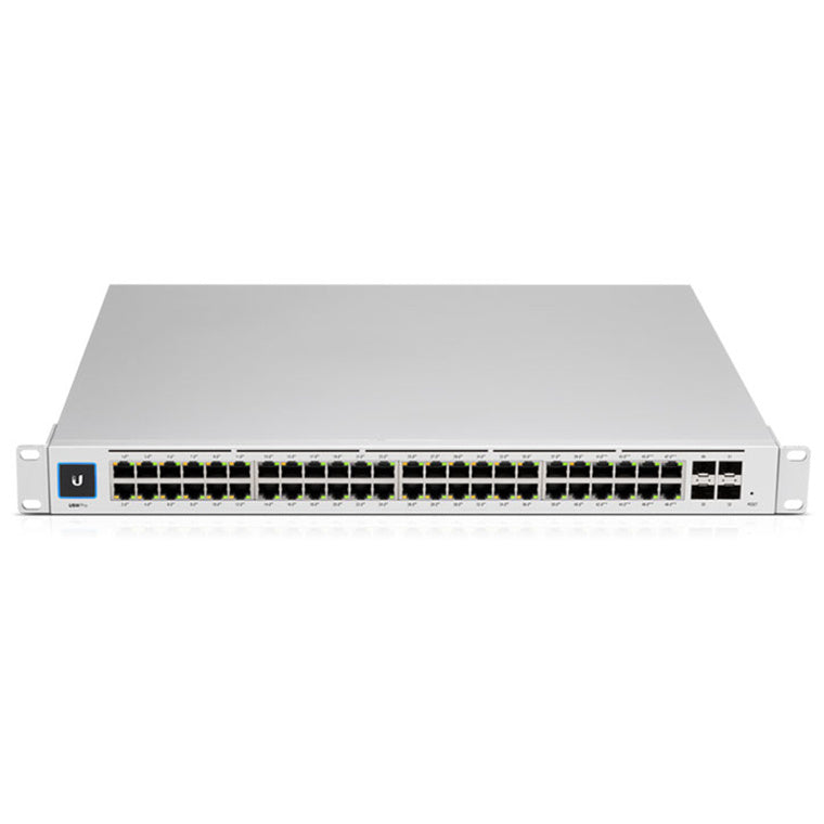 Ubiquiti Unifi USW-48-POE 52-Port Gigabit L2 Managed PoE Switch (195W) - SFP x4, 1GbE x16, 1GbE PoE+ x32