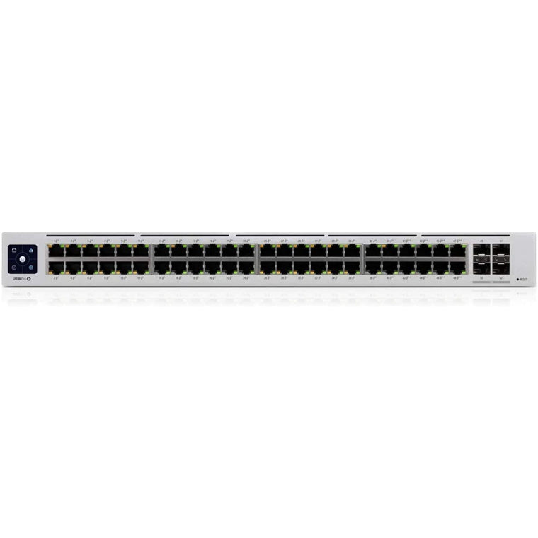 Ubiquiti Unifi USW-48-POE 52-Port Gigabit L2 Managed PoE Switch (195W) - SFP x4, 1GbE x16, 1GbE PoE+ x32