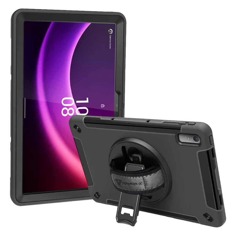 Armor-X ( RIN  Series) RainProof Military Grade Rugged Tablet Case With Hand Strap & Kick-Stand  for Lenovo P11 (2nd Gen) TB350 Tablet